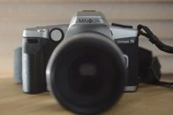 Minolta DYNAX 5 With 75-300mm F4.5-5.6 AF Zoom Lens. Full Of Functions A Great 35mm SLR.