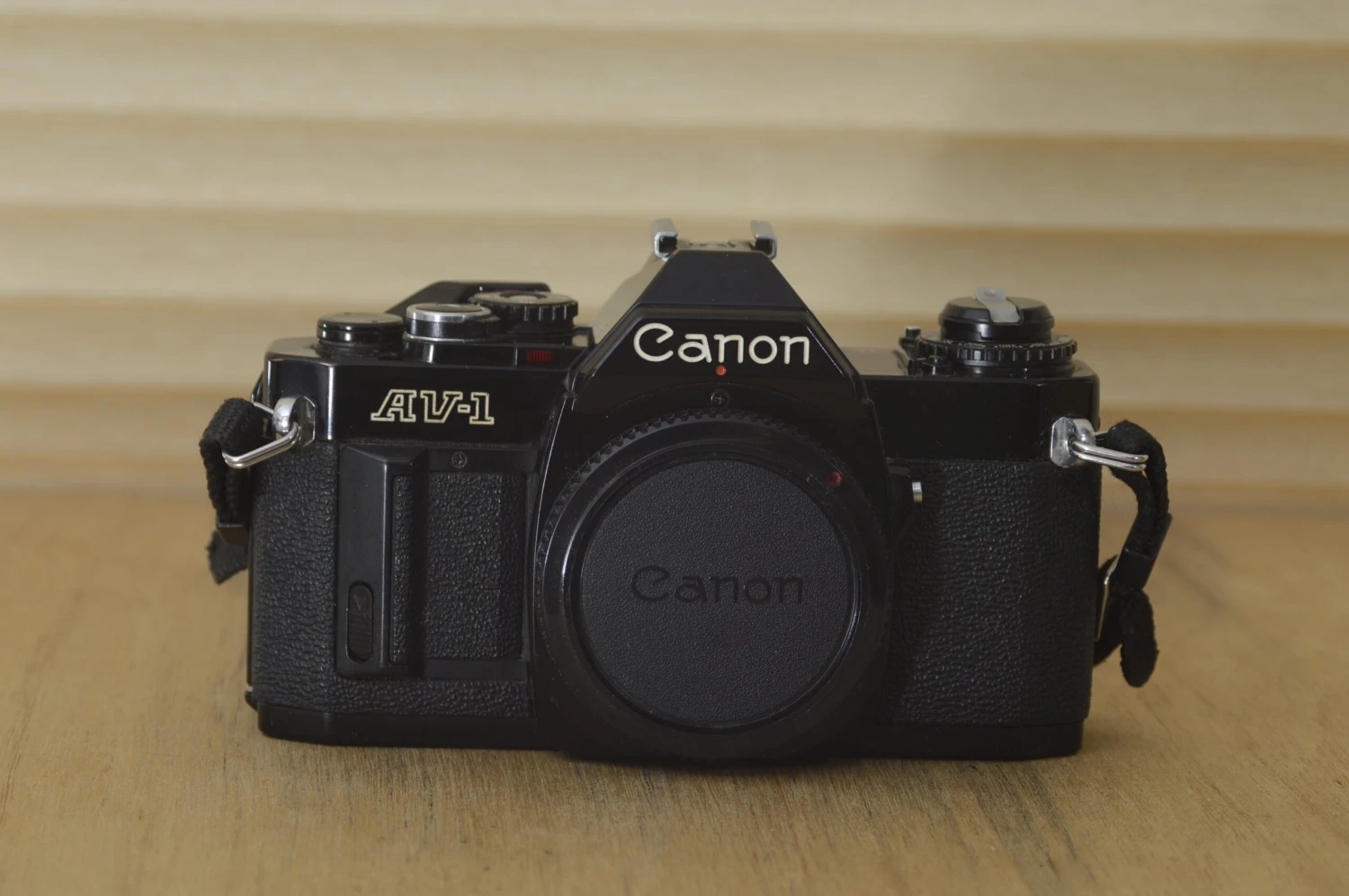 Rare Black Canon AV1 35mm SLR Camera (Body Only) Fantastic Condition Cleaned, Tested And Serviced And Ready To Go For Canon FD Lenses 4 Rare Black Canon AV1 35mm SLR Camera (Body Only) Fantastic Condition Cleaned, Tested And Serviced And Ready To Go For Canon FD Lenses - Image 2