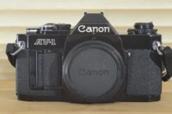 Rare Black Canon AV1 35mm SLR Camera (Body Only) Fantastic Condition