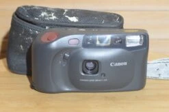 Canon Sure Shot EX Compact 35mm Camera With Case. Fab Point And Shoot