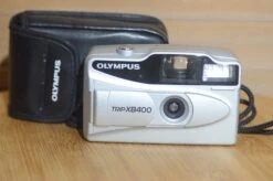 Superb Olympus Trip XB400 35mm Compact Camera With Case.