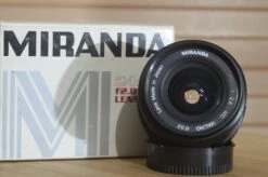 Miranda 24mm F2.8 Fast Prime FD Fit Lens In Its Original Box. A Rare Find. Lovely Sharp Optics. A Great Super Wide Lens.