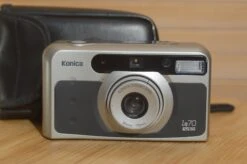 Beautiful Konica Z-up 70 (VP) 35mm Point And Shoot Compact Camera With Case.