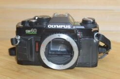 Vintage Black Olympus OM40 Programme 35mm SLR (body Only). Great Condition.