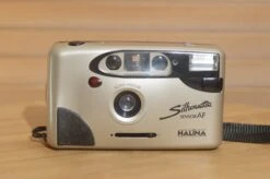 Halina Silhouette Auto Focus 35mm Point And Shoot Compact Camera. Small Pocket Camera