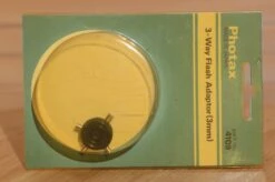 Boxed Photax 3 Way Flash Connector 3mm. Flash Splitter