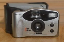 Praktica Sport Big View 35mm Compact Camera With Case. Fab Vintage Point And Shoot.