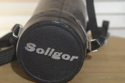 Fantastic Soligor Hard Leather Lens Case. Perfect For Protecting Your Vintage Lenses. Pair It With A Zoom Lens.