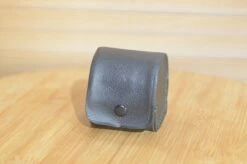 Vintage Black Leather Tele Converter Case. Perfect For Protecting Your Extension Tube.