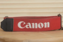 Red Canon Vintage Strap. A Lovely Addition To Your Canon Set Up.
