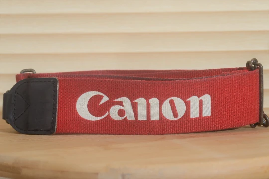 Red Canon Vintage Strap. A Lovely Addition To Your Canon Set Up. 3 Red Canon Vintage Strap. A Lovely Addition To Your Canon Set Up.