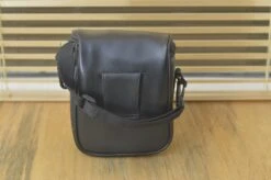 Lovely Black Leather Snug Fit Camera Bag. Great For Camping Photography. Comes With Strap -Cameras Sale Shop il fullxfull.2471132544 enq6