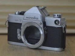 Gorgeous Minolta SR7 60s SLR (Body Only). These Are Very Solid And Striking Vintage Cameras. Would Be A Lovely Gift For Loved Ones!