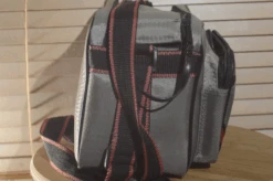 Lovely JRD Grey And Red Striped Padded Camera Bag. Perfect Size For You Vintage Slr. A Great Addition To Your Kit. -Cameras Sale Shop jrd3